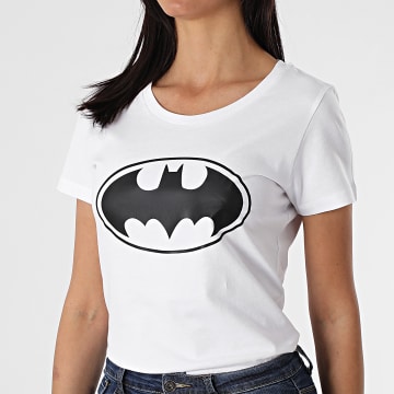  DC Comics - Tee Shirt Femme Big Logo Blanc Noir
