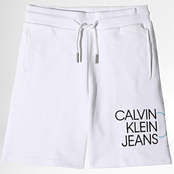 Calvin Klein - Short Jogging Enfant Hybrid Logo 0798 Blanc