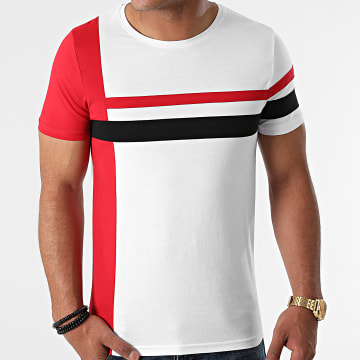  LBO - Tee Shirt Tricolore 1640 Rouge Blanc