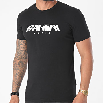 Santini - Tee Shirt Logo Noir