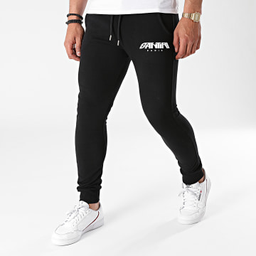 Santini - Pantalon Jogging Logo Noir Blanc