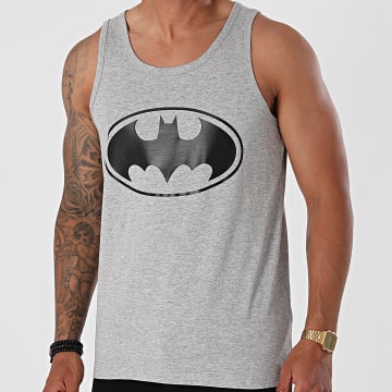  DC Comics - Débardeur Logo Gris Chiné Noir