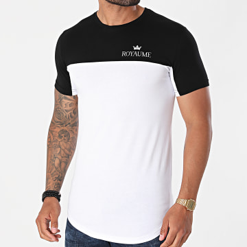  Alrima - Tee Shirt Oversize Bicolore Royaume Blanc Noir