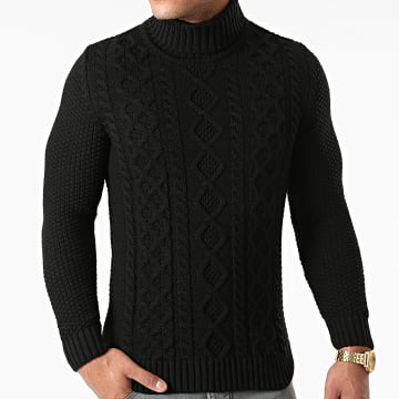 LBO - Twisted Roll Neck Sudadera 0064 Negro