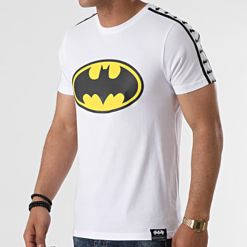  DC Comics - Tee Shirt Stripe Big Logo Blanc