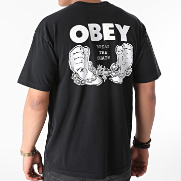  Obey - Tee Shirt Break The Chain Noir
