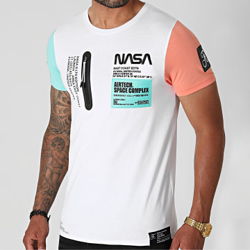  Final Club - Tee Shirt Poche Nasa Space Limited Edition Pastel 706 Blanc