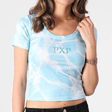 Project X Paris - Tee Shirt Femme F211080 Bleu Clair