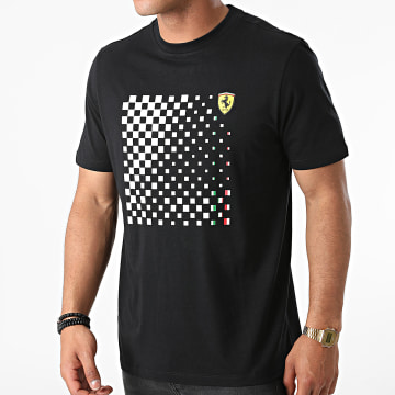  Ferrari - Tee Shirt Checkered Graphic 130101010 Noir