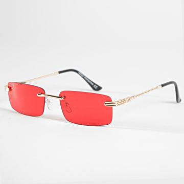 Frilivin Lunettes De Soleil CV2317 Dore Rouge LaBoutiqueOfficielle