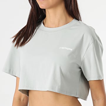 Sixth June - Camiseta corta de mujer W33053KTO Verde claro