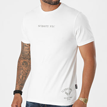  Schott NYC - Tee Shirt Darren 21 Blanc
