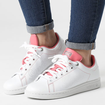 Adidas Originals Baskets Femme Stan Smith FY5465 Cloud White Hazy Rose Silver Metallic LaBoutiqueOfficielle