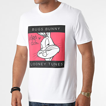  Looney Tunes - Tee Shirt Selfie Bugs Blanc