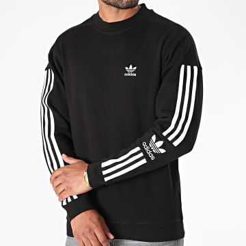 Adidas Originals - Sweat Crewneck A Bandes Lock Up H41315 Noir