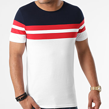  LBO - Tee Shirt Tricolore 1767 Bleu Marine Rouge Blanc