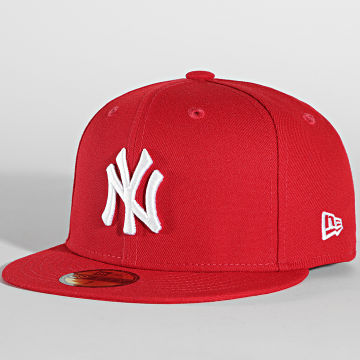  New Era - Casquette Fitted 59Fifty MLB Basic 10011573 New York Yankees Rouge