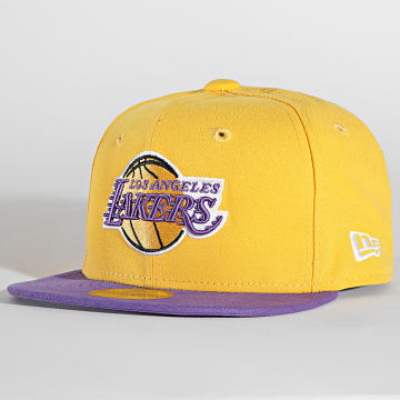  New Era - Casquette Fitted 59Fifty NBA Basic 10861623 Los Angeles Lakers Jaune Violet