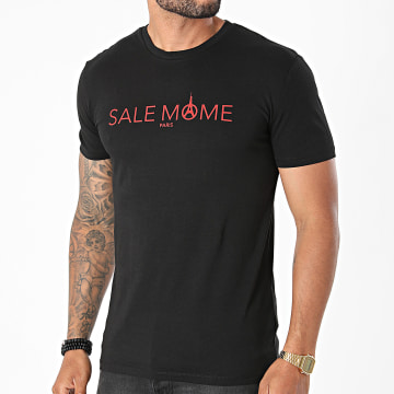 Sale Môme Paris - Tee Shirt Logo Noir Rouge