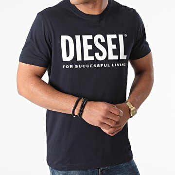  Diesel - Tee Shirt Diegos Ecologo A02877-0AAXJ Bleu Marine