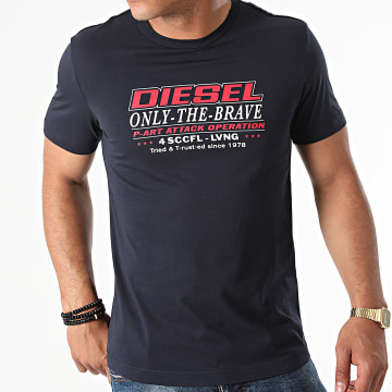  Diesel - Tee Shirt Diegos K20 A02970-0GRAI Bleu Marine