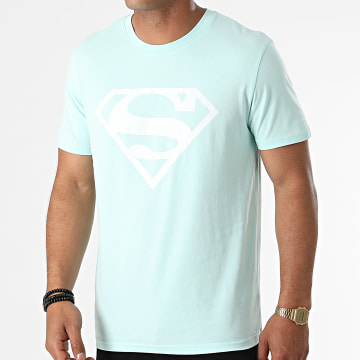  DC Comics - Tee Shirt Logo Mint Blanc