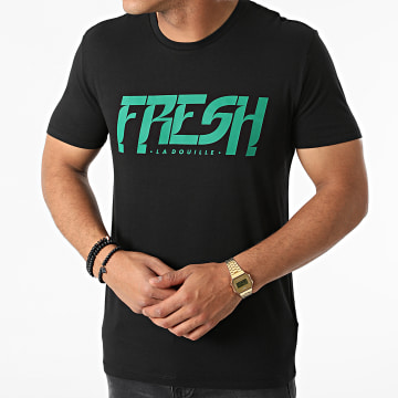  Fresh La Douille - Tee Shirt Logo Noir Vert