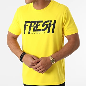  Fresh La Douille - Tee Shirt Logo Jaune Noir