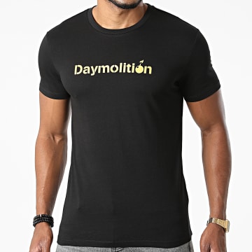 Daymolition - Tee Shirt Logo Noir Doré