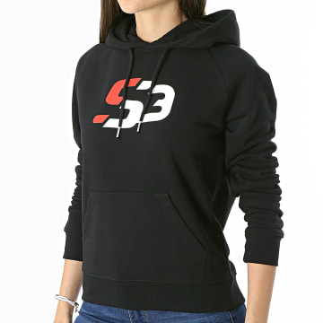  S3 Freestyle - Sweat Capuche Femme Logo Noir