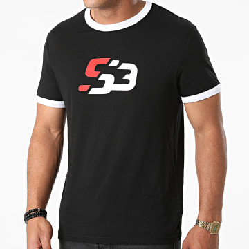  S3 Freestyle - Tee Shirt Ringer Logo Noir