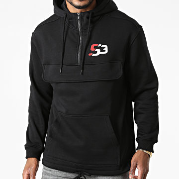  S3 Freestyle - Sweat Outdoor Col Zippé Logo Noir