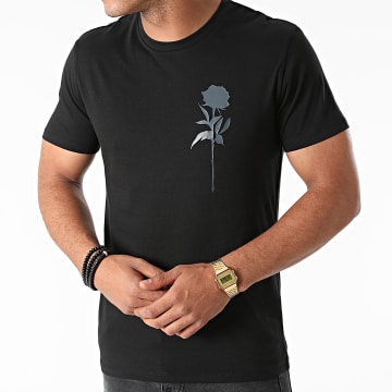  Luxury Lovers - Tee Shirt Rose Chest Noir Gris Anthracite