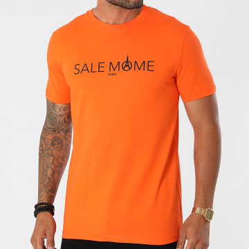  Sale Môme Paris - Tee Shirt Logo Orange Noir