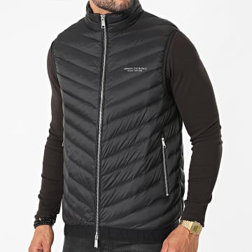 Armani Exchange - Chaqueta de plumón sin mangas 8NZQ52-ZNW3Z Negro