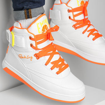 Ewing Athletics Baskets 33 Hi 1BM01117 White Shocking Orange Lemon Tonic LaBoutiqueOfficielle