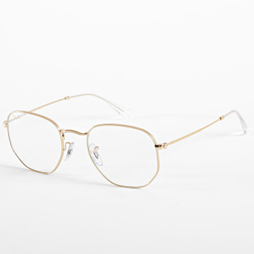  Ray-Ban - Lunettes Hexagonal Flat Lenses Doré