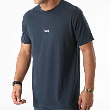  Obey - Tee Shirt Bold Mini Bleu Marine