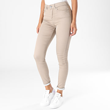 Only Jeans Femme Skinny - Jean Push-Up Taille Normale Avec 5 Poches
