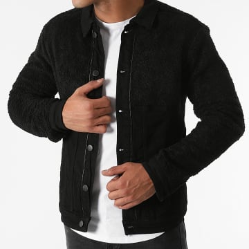  Black Industry - Veste Jean 5925 Noir