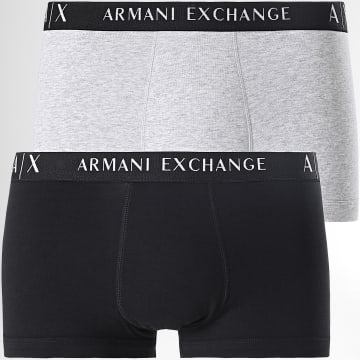  Armani Exchange - Lot De 2 Boxers 956001-CC282 Noir Gris Chiné