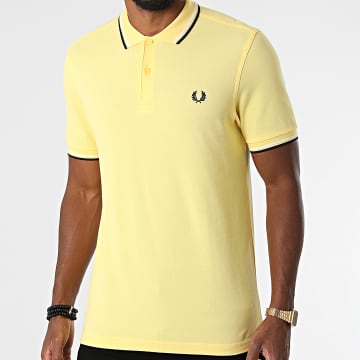  Fred Perry - Polo Manches Courtes Twin Tipped M3600 Jaune
