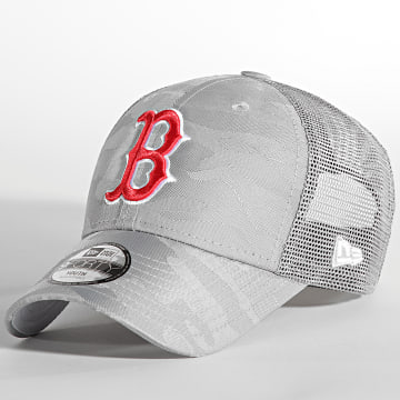  New Era - Casquette Trucker Enfant 9Forty Home Field Boston Red Sox Gris Camouflage