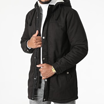  Only And Sons - Parka Capuche Alex Teddy Noir