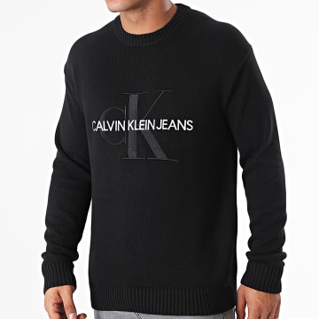  Calvin Klein - Pull Embroidery Monogram 8610 Noir