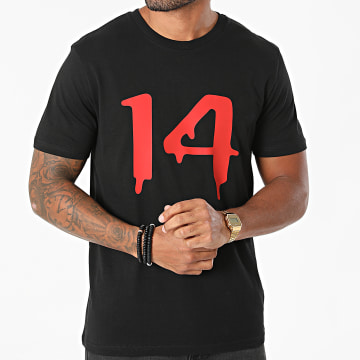 Timal - Camiseta 14 Negro Rojo