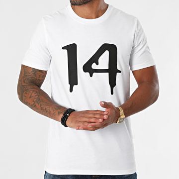 Timal - Camiseta 14 Blanco Negro