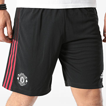  adidas - Short De Sport A Bandes Manchester United GR3793 Noir