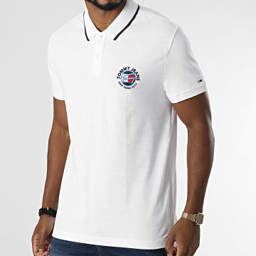 Tommy Jeans - Polo Manches Courtes Timeless 1340 Blanc