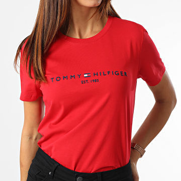 Tommy Hilfiger Tee Shirt Femme Regular 8681 Rouge LaBoutiqueOfficielle